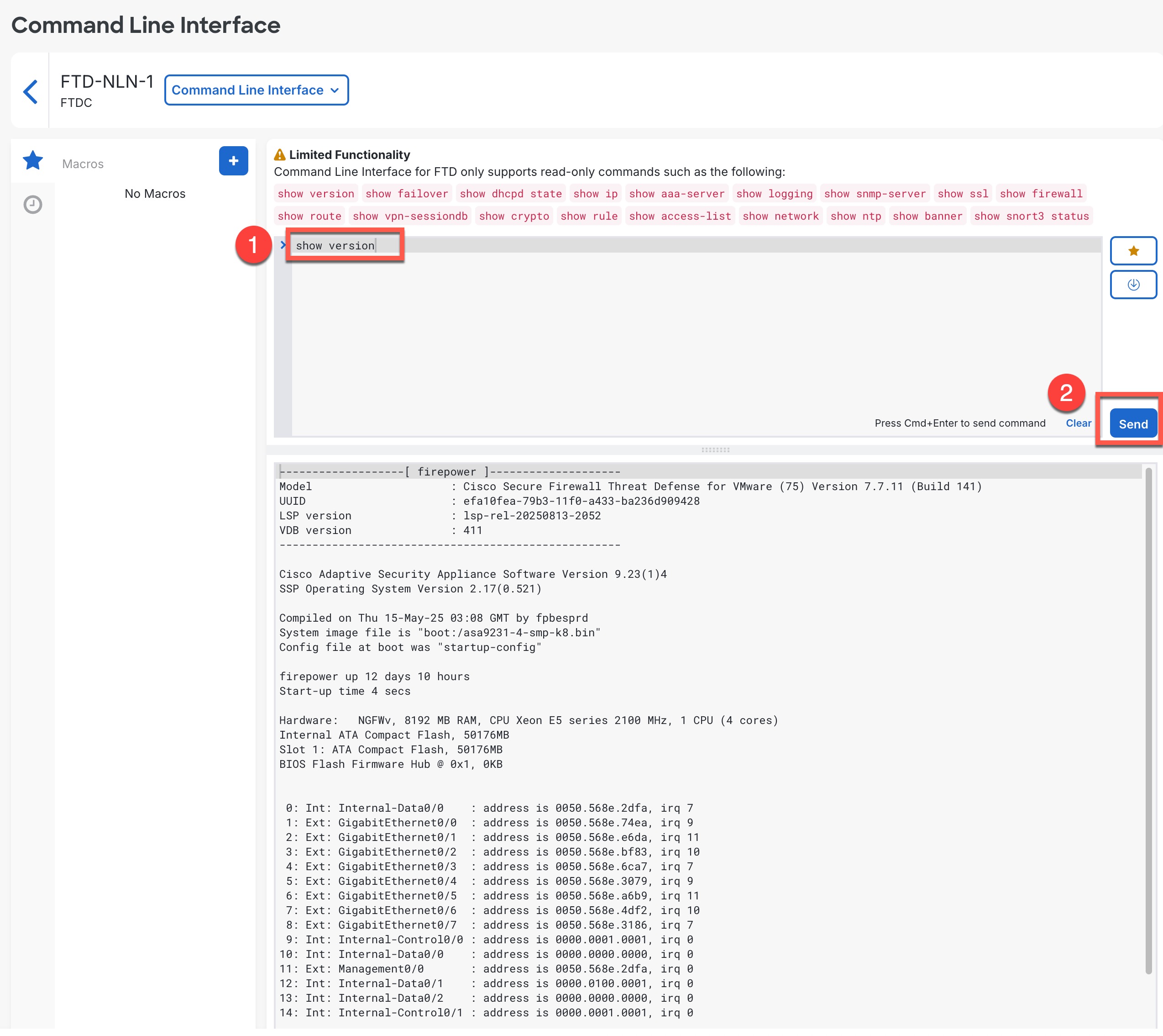 Command Line Interface