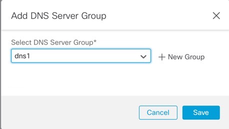 Add DNS Server Group