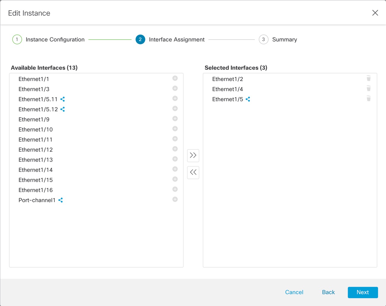 Interface Assignment