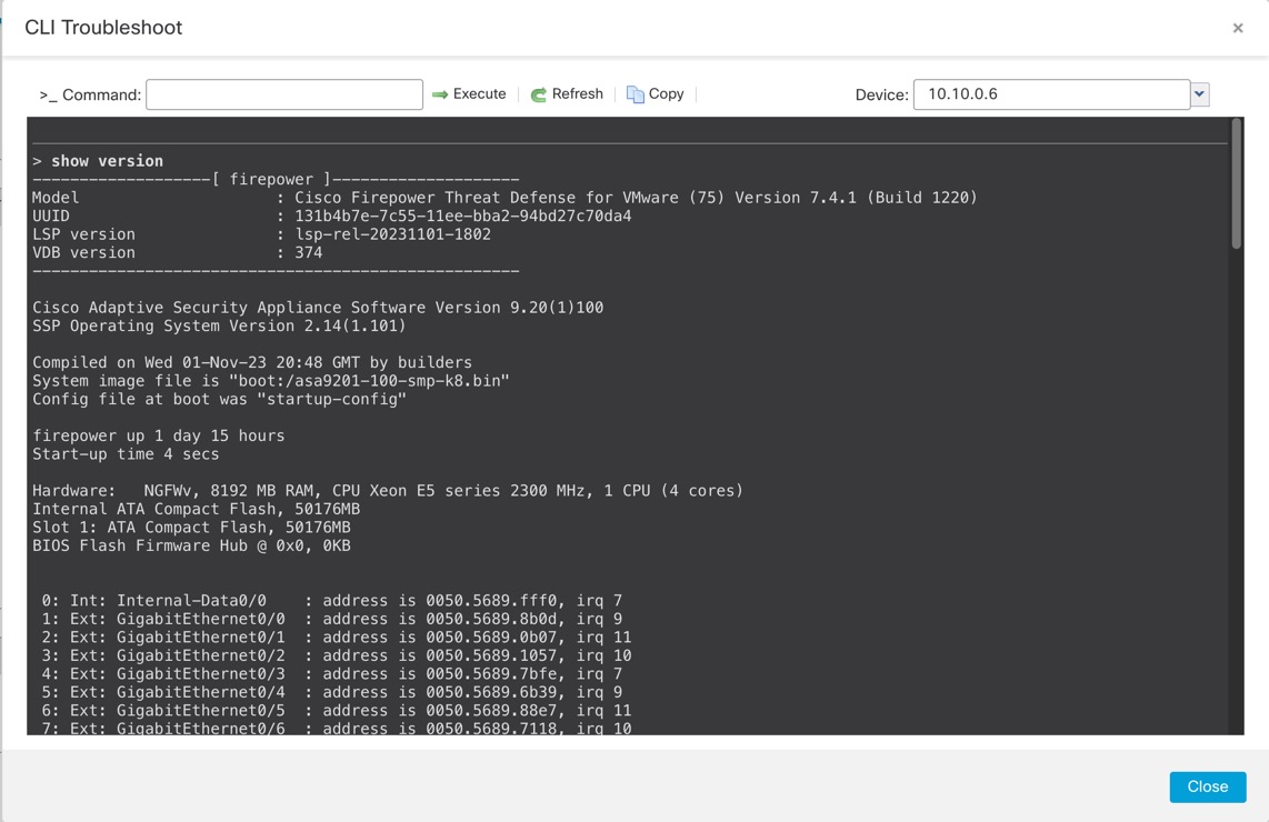 CLI Troubleshoot