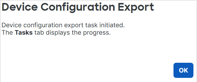 Acknowldge Export