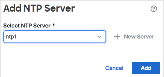 Add NTP Server