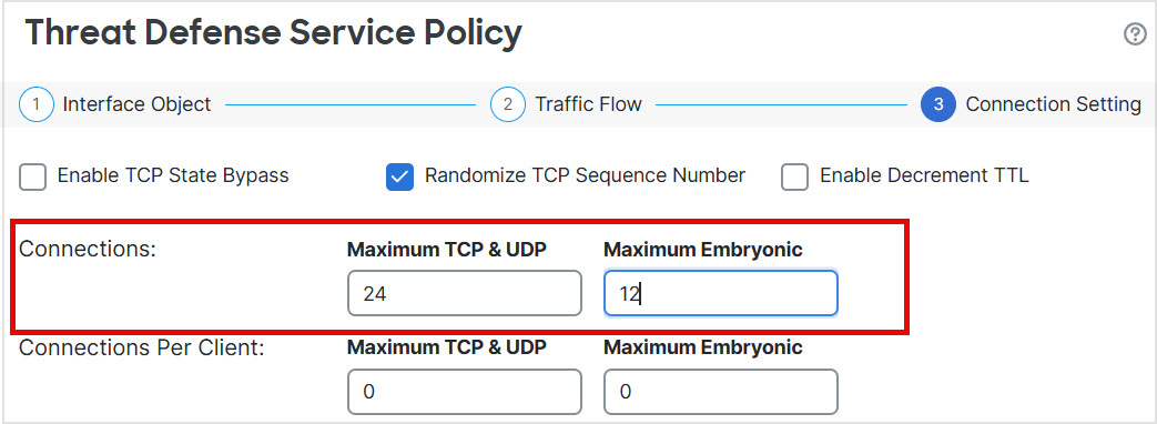 Set Connection Limits