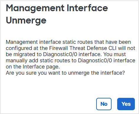 Unmerge Confirmation