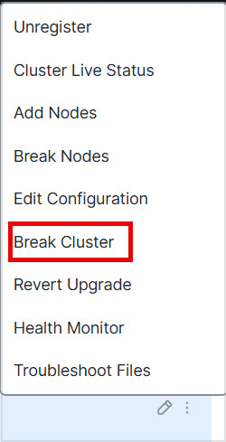 Break Cluster