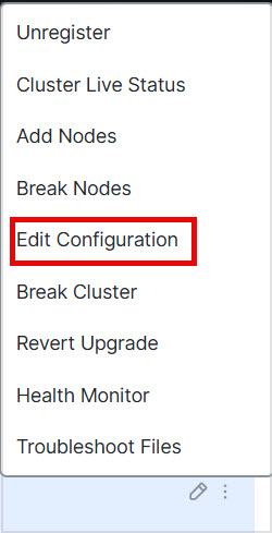 Edit Configuration
